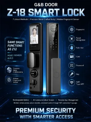 Picture of G&B Z-18 3D Face ID Automatic Smart Lock Plus