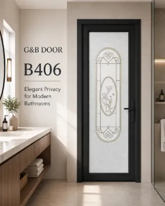 Picture of G&B B-406 Glass Bathroom Door