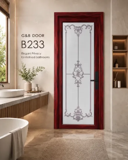 Picture of G&B B-233 Glass Bathroom Door
