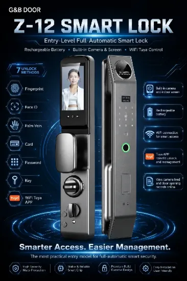 Picture of G&B Z-12 3D Face ID Automatic Smart Lock