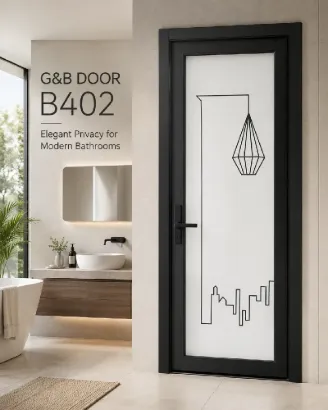 Picture of G&B B-402 Glass Bathroom Door