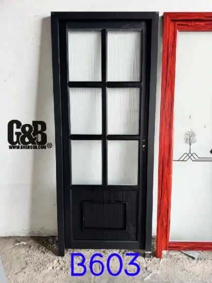 Picture of G&B B-603 Reeded Glass Bathroom Door