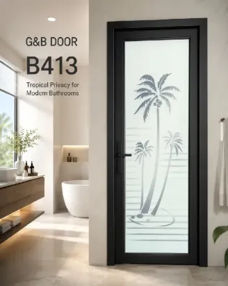 Picture of G&B B-413 Glass Bathroom Door