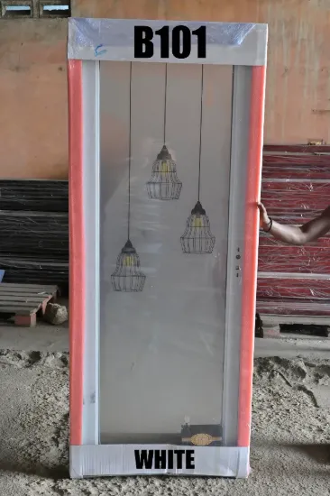 Picture of G&B B-101 Glass Bathroom Door - Opens Outward