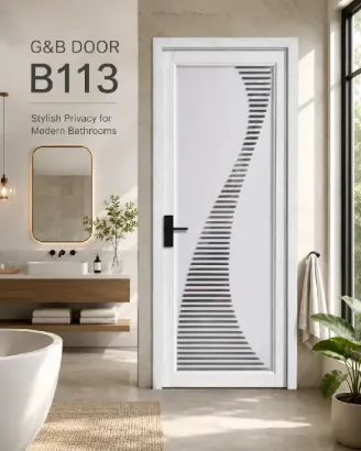Picture of G&B B-113 Glass Bathroom Door