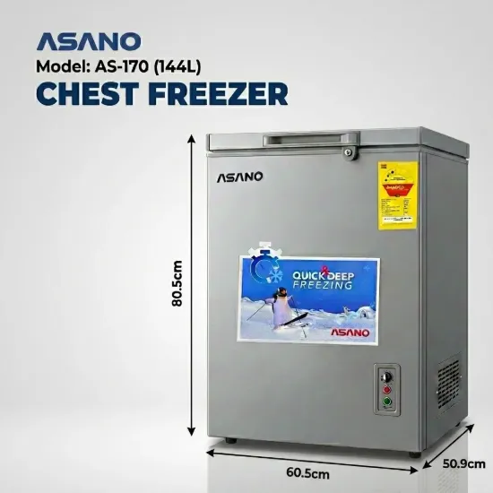 Picture of Asano AS-170 Chest Freezer 142L